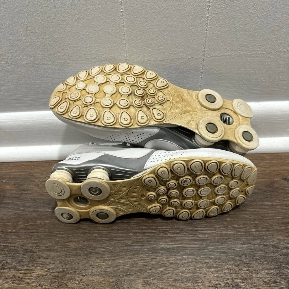 VTG 90s Y2K Nike Shox White Gray Sz 7.5 Collectible Old‎ READ